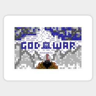 God of War Ragnarok PETSCII (C64) original artwork Sticker